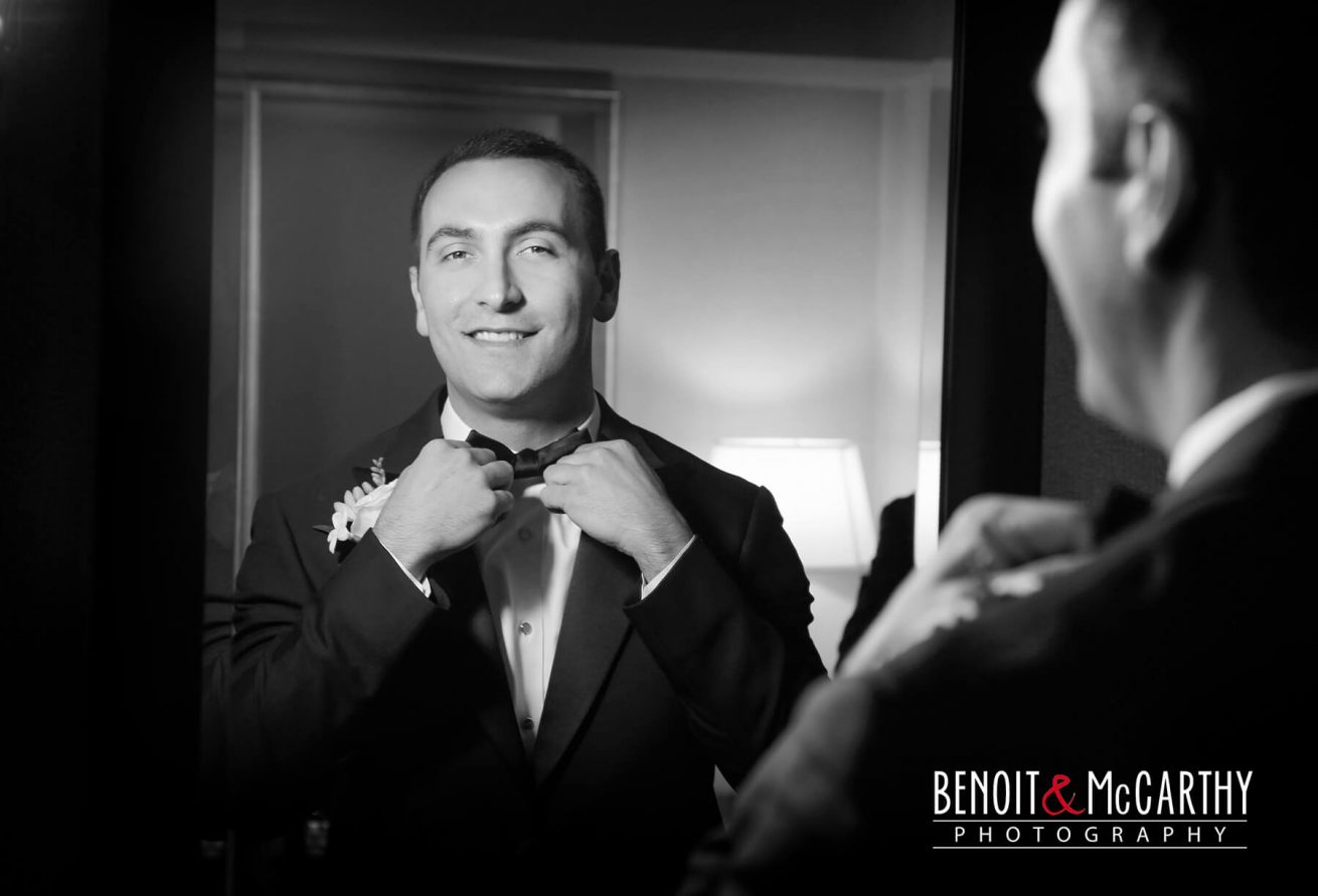 Groom Getting Ready at Cruiseport Gloucester
